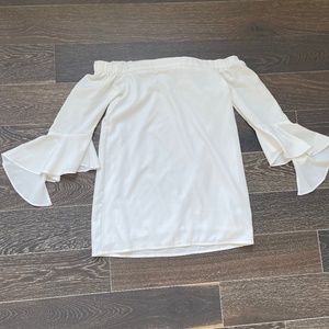 Off the shoulder mini dress